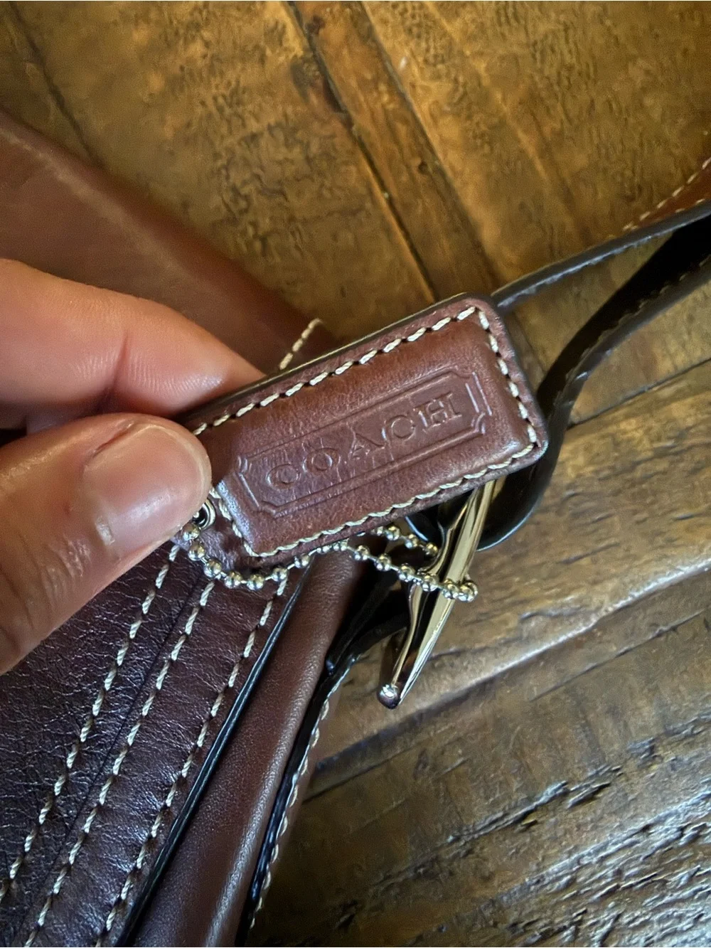 Vintage Coach Hamptons Buckle Flap Bag